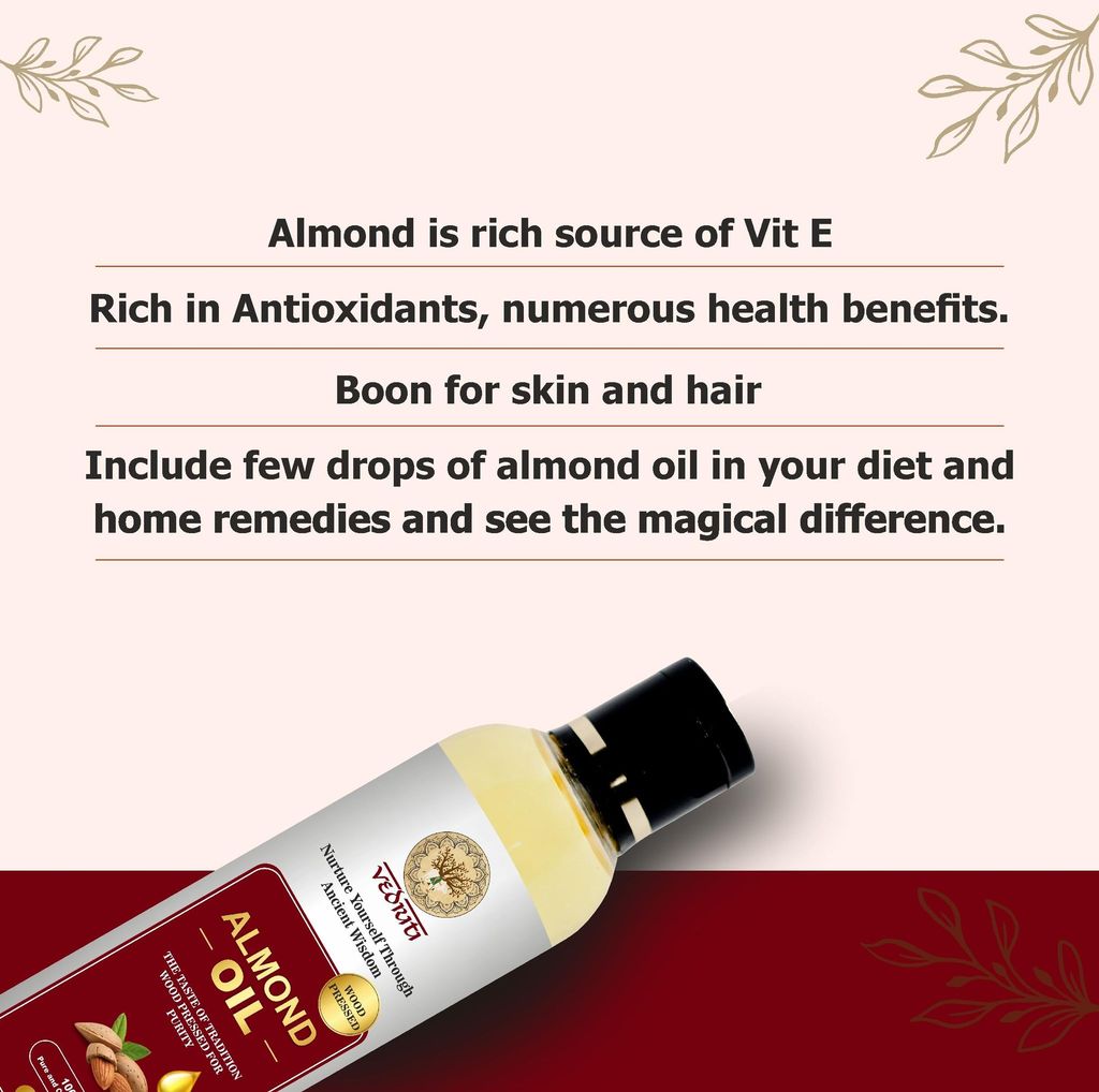 Wood Pressed Almond Oil l Kashmiri Mamra Almond view 2
