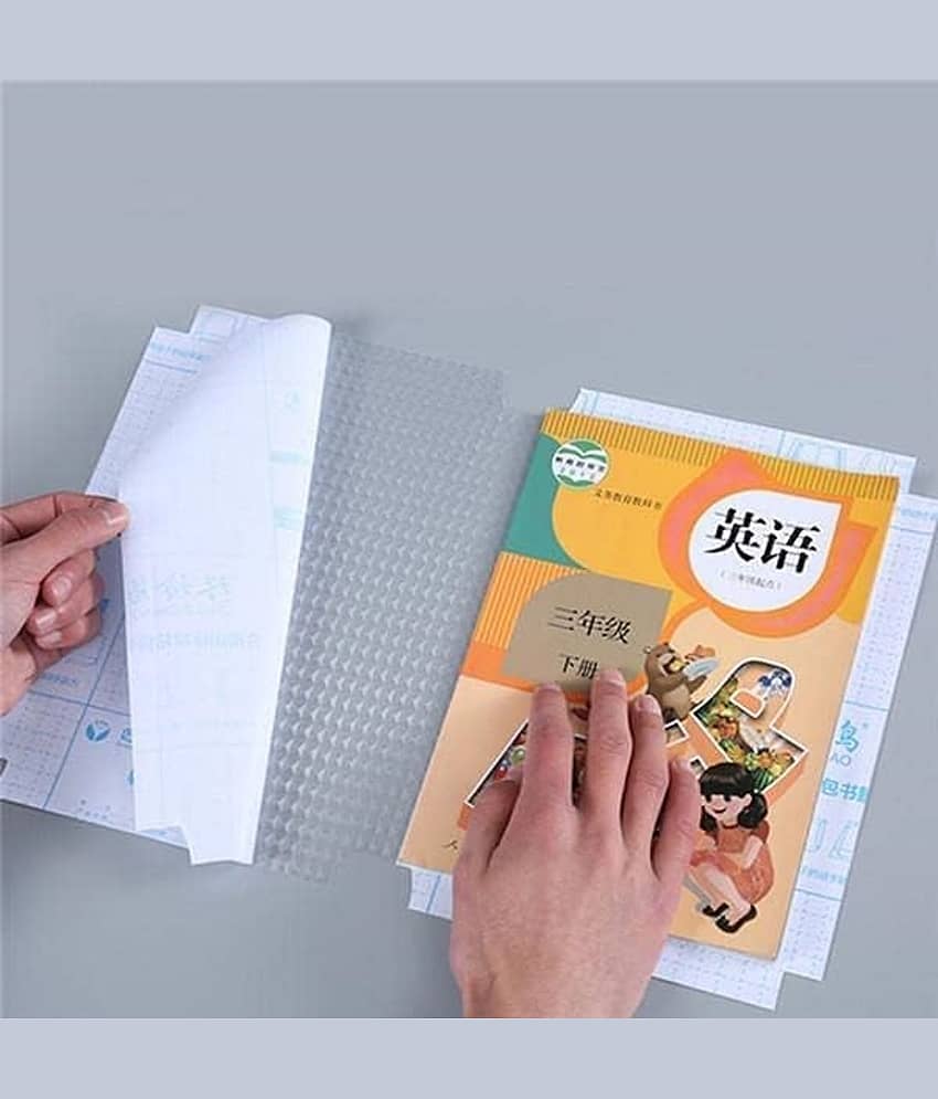 RAMDEV ENTERPRISE [30 Pcs- 3 Different Sizes -10 Each] Book Biding Cover Transparent Paper Sticker Book Cover Film,Waterproof School Textbook Protective Case Cover, Cut Self-Adhesive Book Cover Paper Sticker. view 2