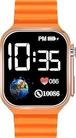 T800 Ultra Biggest Display Smart Watch Ultra Digital Dial Waterproof Smart Design LED Display Kids Watch for Boys & Girls