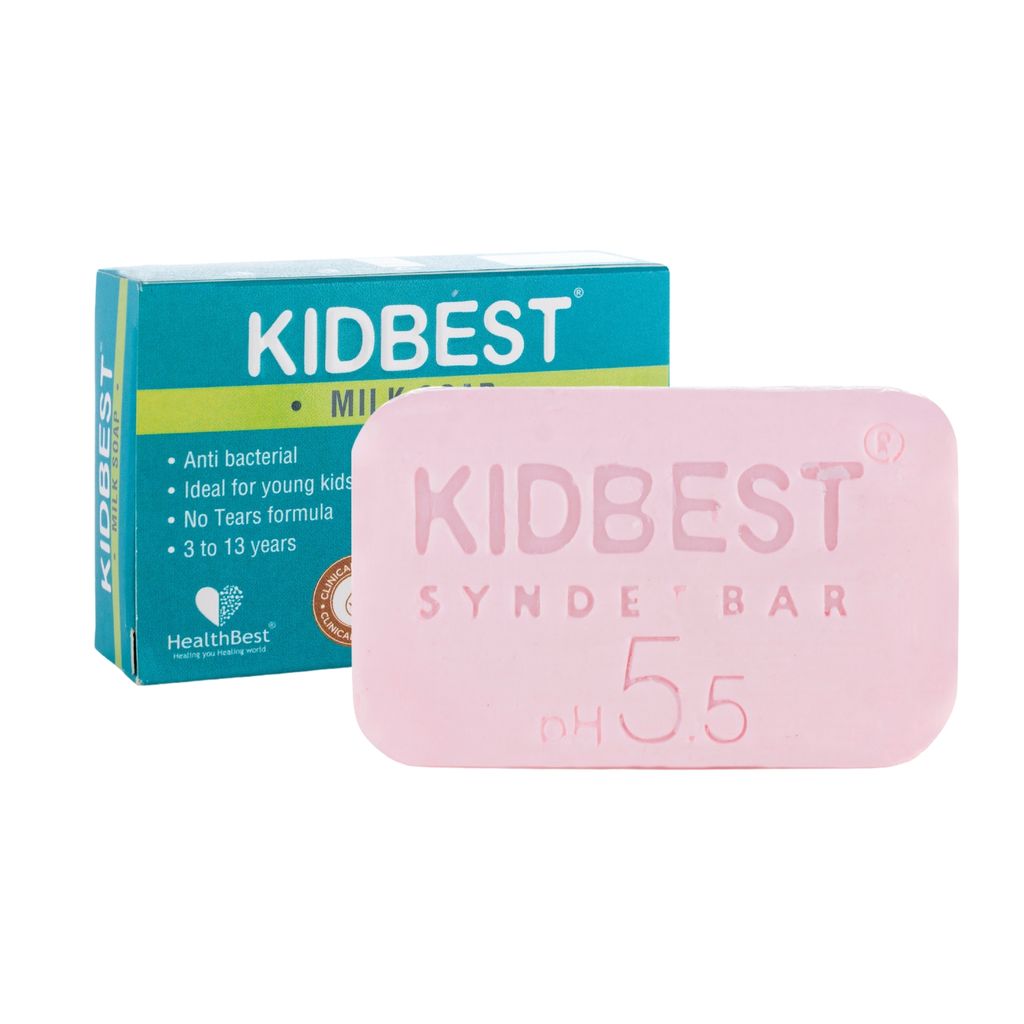 HealthBest Milk Soap for Kids | Anti-Bacterial | Normal Skin, Sensitive Skin & Dry Skin, Tear free- 75gm (Pack of 3) view 2