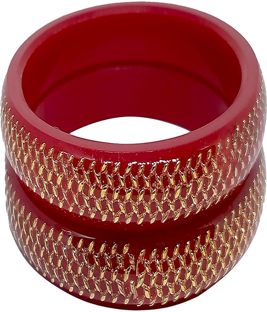 Bovzen Red Bangle ( Pack of 2 )