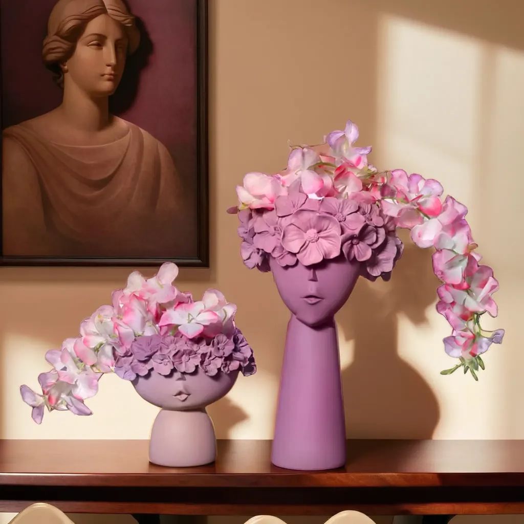 Surreal Faces Table Planters view 2
