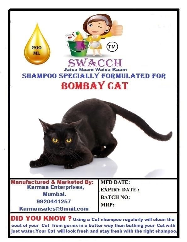 SWACCH Premium Shampoo for Bombay CAT (200ML) (Pack of 2) Lemon view 2