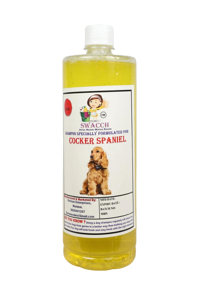 SWACCH Shampoo Specially FORMULATED for Cocker Spaniel (1 Litre) Lemon view 2