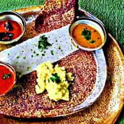 Open butter dosa