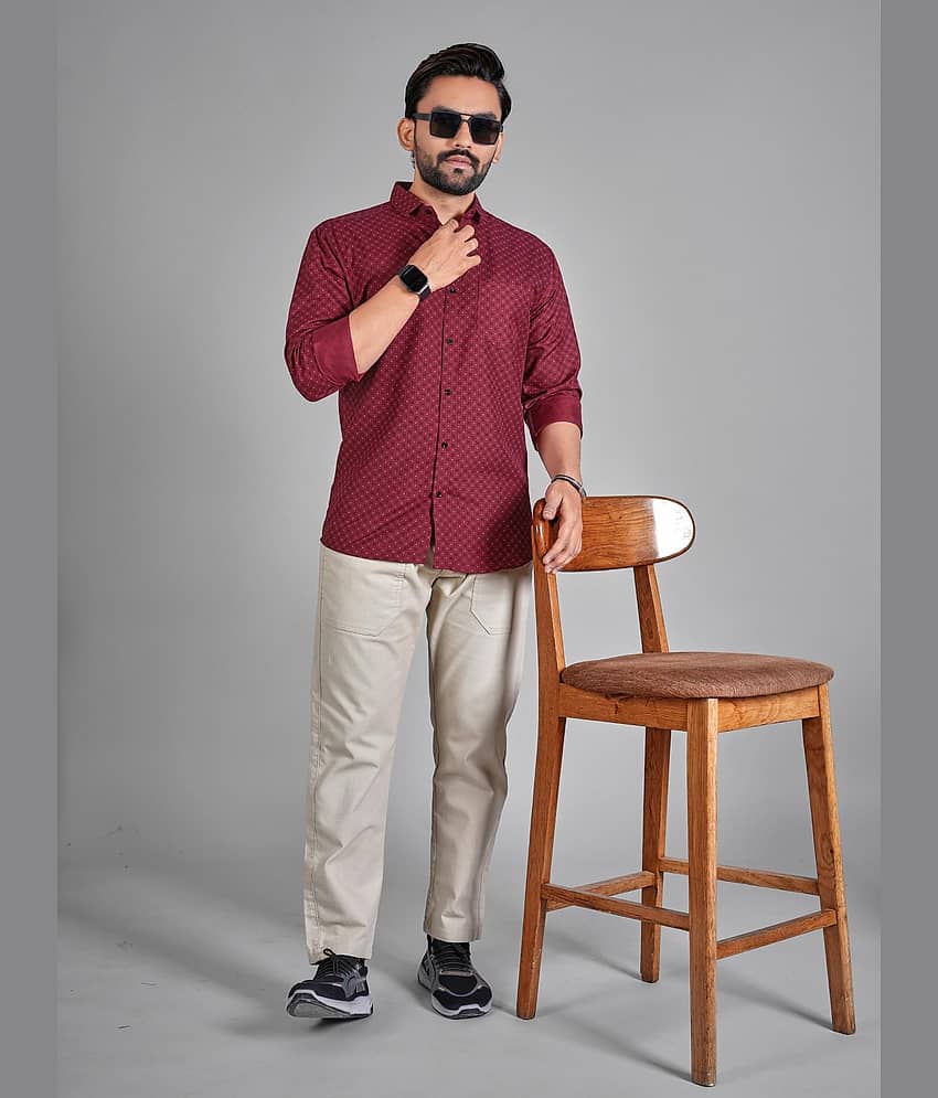 ADWYN PETER 100% Cotton Regular Fit Printed Full Sleeves Men's Casual Shirt - Multicolor 4 ( Pack of 1 ) view 2