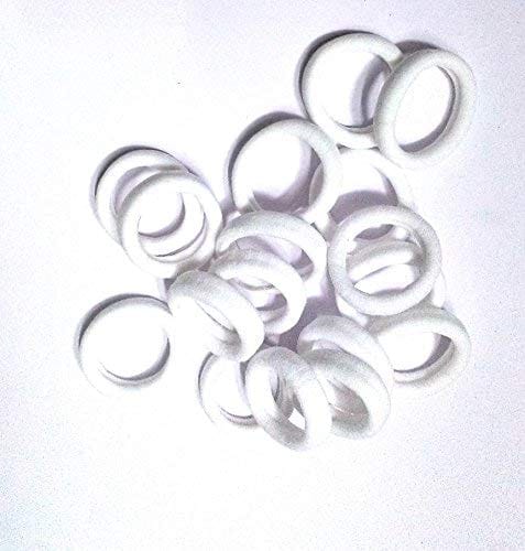 Nawani Long-Lasting White Rubber Band for Hair -30 Pieces view 2