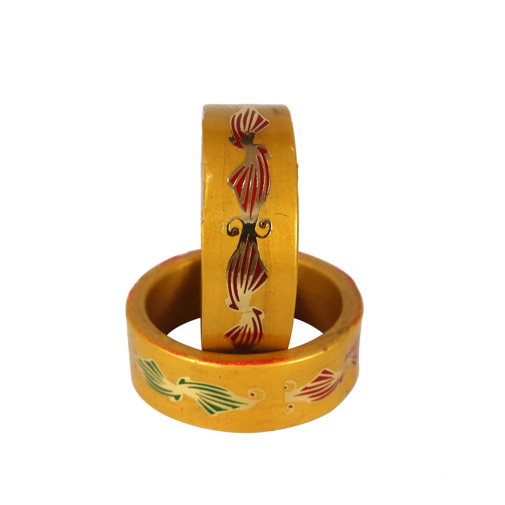 FHS Rajasthani Flowers Design - Yellow view 2