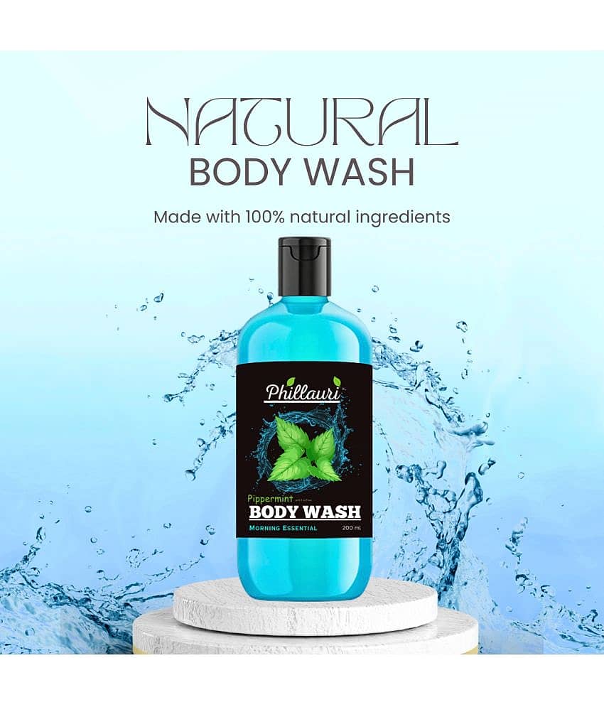 Phillauri Tea tree and Peppermint Oil Body Wash, 200 ml view 2