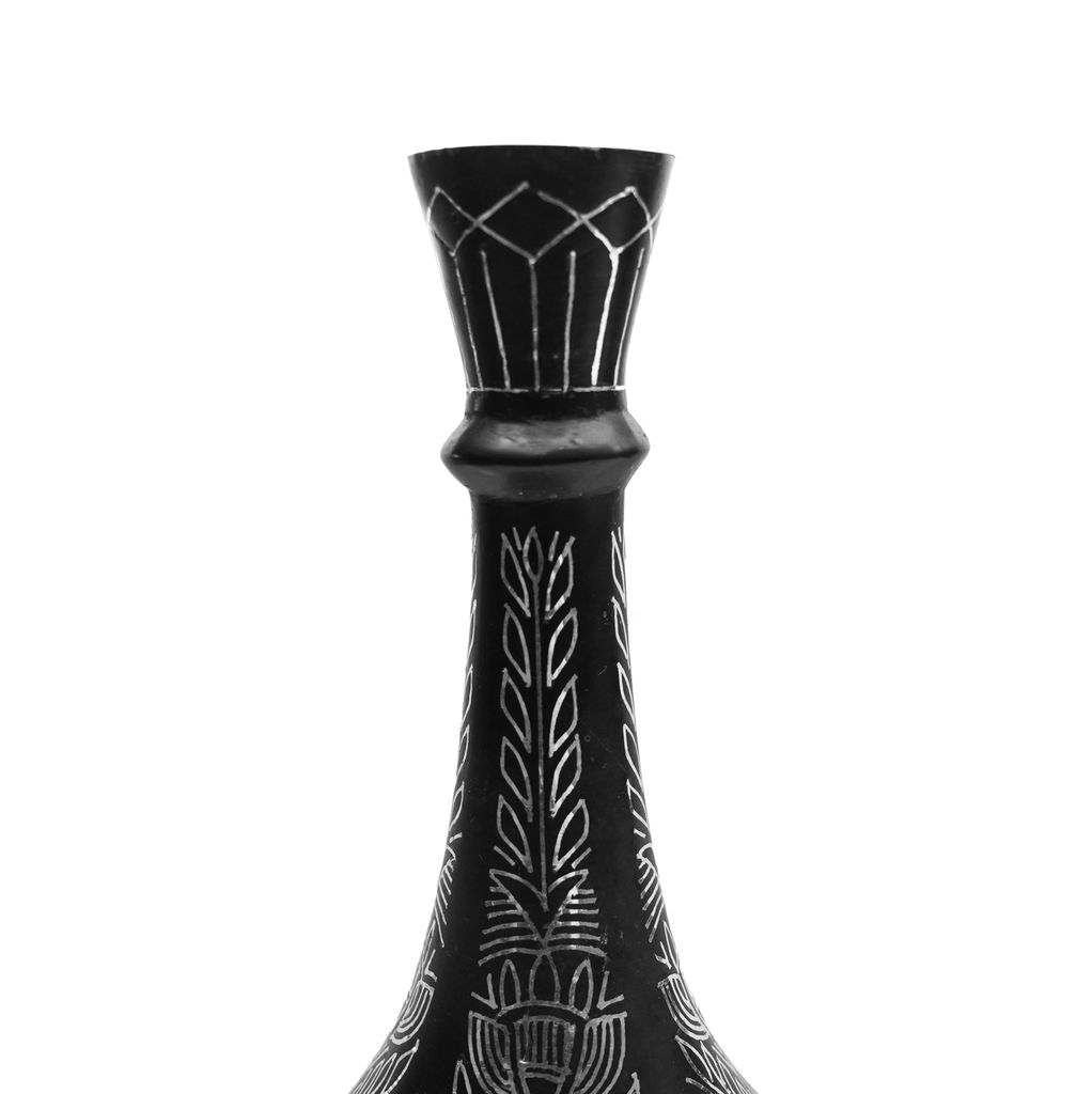 Bidri Work Shahnayi Vase (1TMTDCOKA08497) view 2
