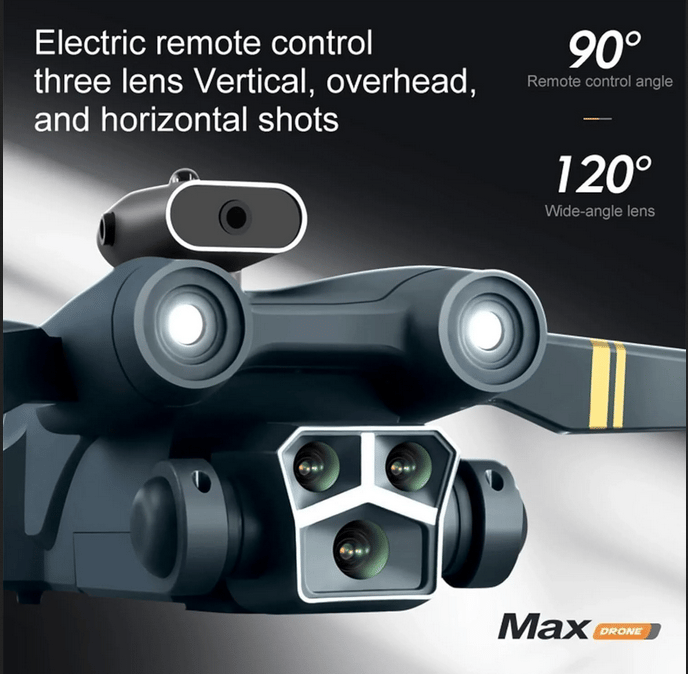 Y3 Max Drone with Dual HD Camera, Dual Battery, Optical Flow Positioning, Obstacle Avoidance, Foldable RC Quadcopter for Kids & Beginners view 2