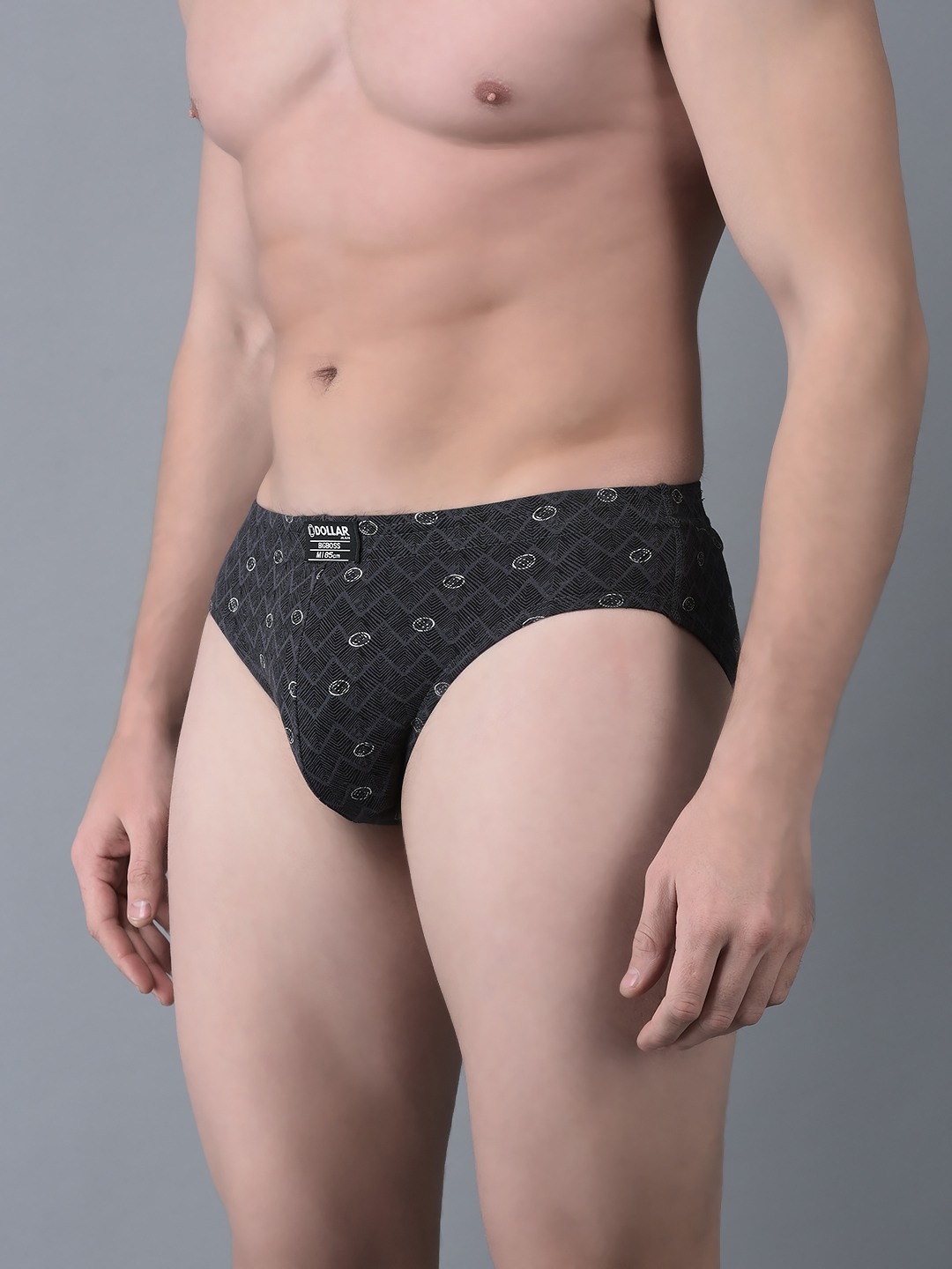 Men's Assorted Pack of 2 Soft Combed Cotton Printed Brief view 2