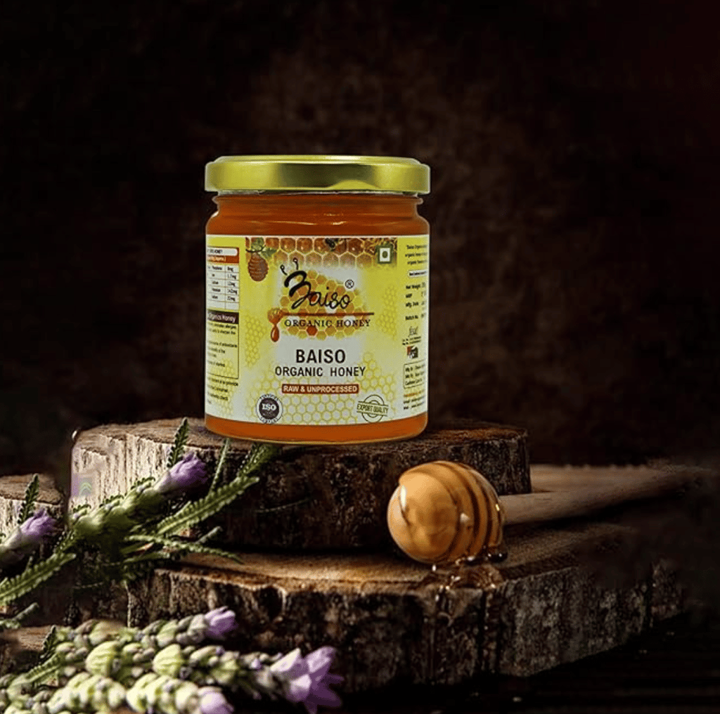 Baiso Organics Raw Unprocessed Multiflora Natural Honey - 250gm