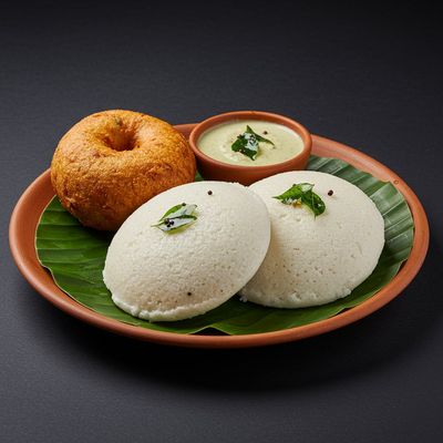 Idly (2 Pc) & Vada (1 Pc)