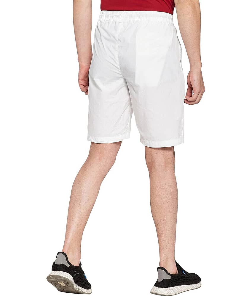 Reoutlook White Cotton Blend Men's Shorts ( Pack of 1 ) view 2