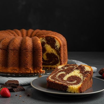 Marble T cake