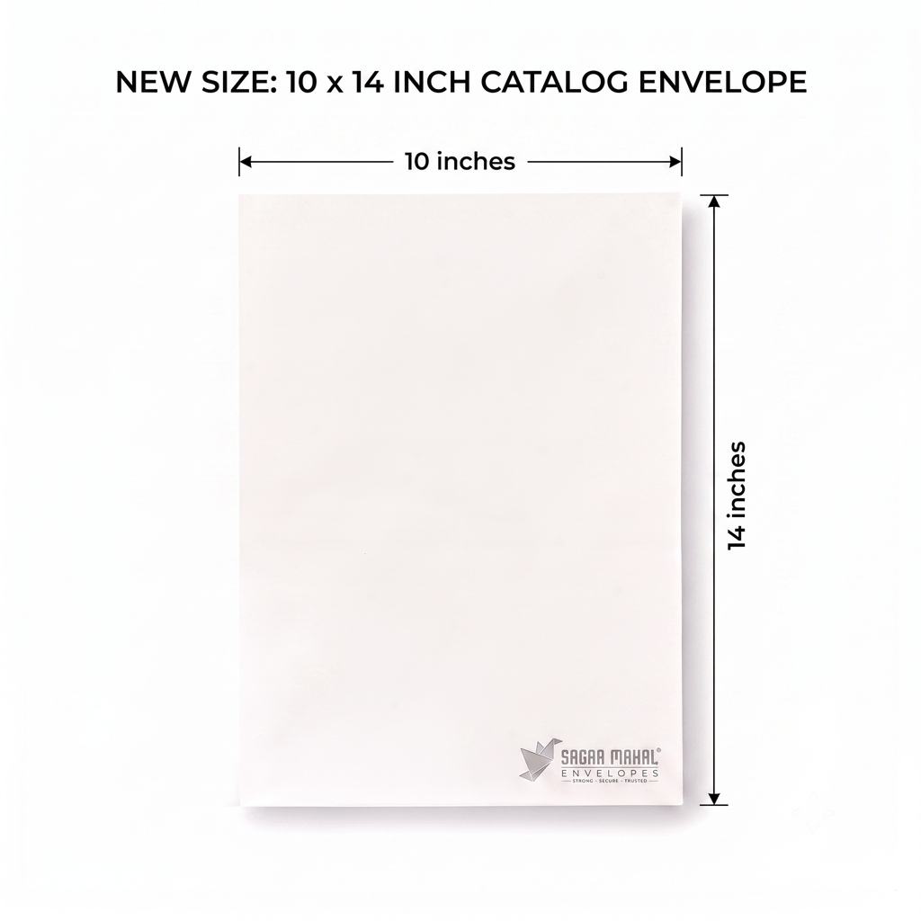 14x10 Inch White Envelopes, 90 GSM Legal Size Document Mailing envelopes, pack of 250pcs