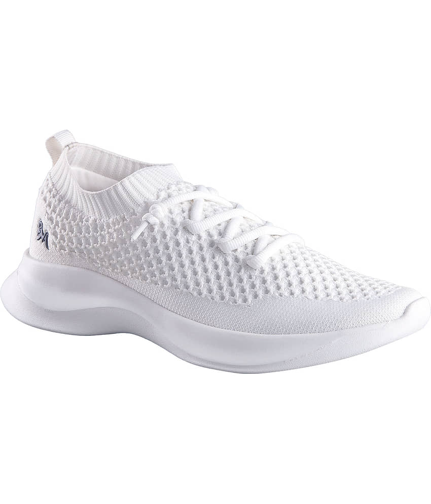 Neemans Knit Glider White Women's Sneakers view 2