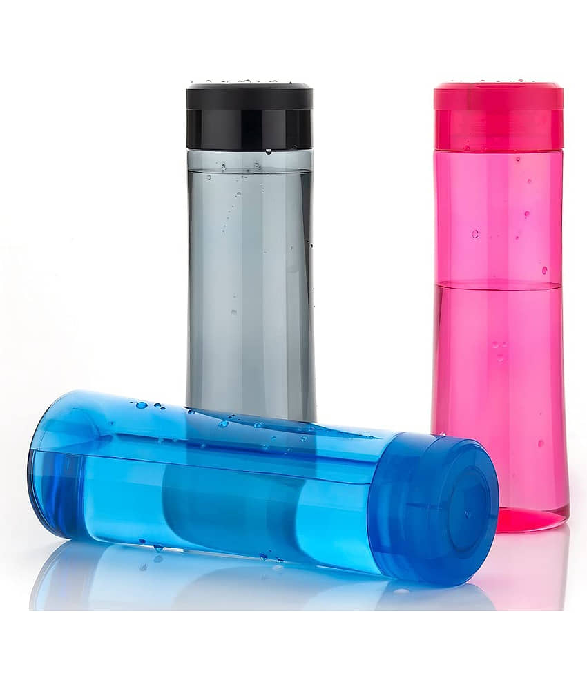 Swaraa Kitchenware Multicolour Plastic Water Bottle 1000 mL ( 3 )