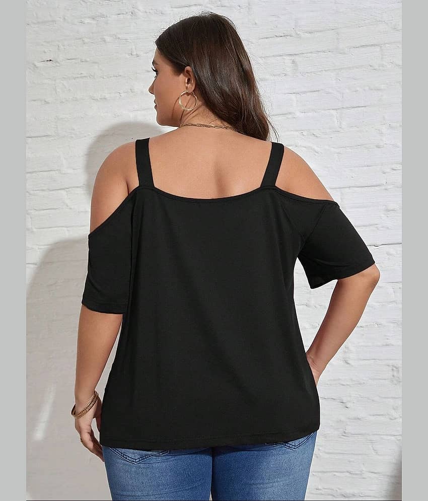 kotty Women's Viscose Regular Top ( Black ) view 2