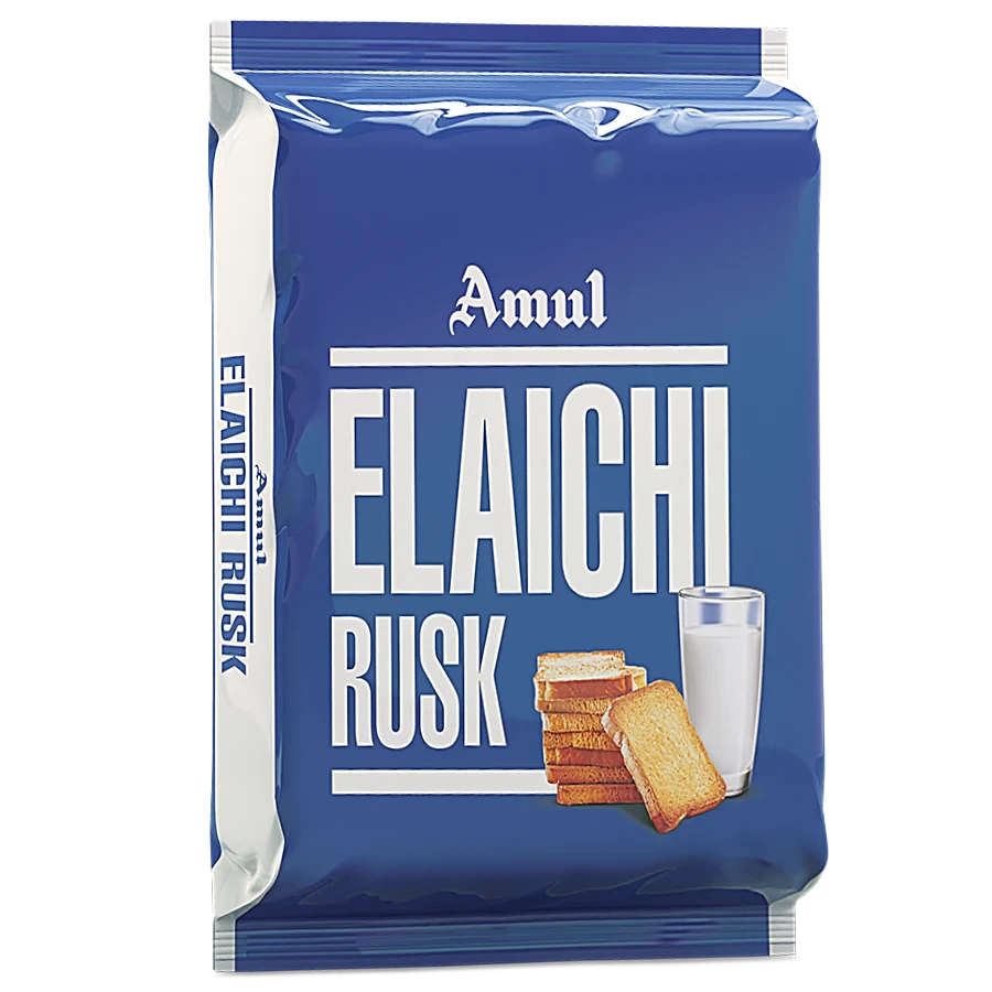 Amul Elaichi Rusk, 200 G Polyfilm