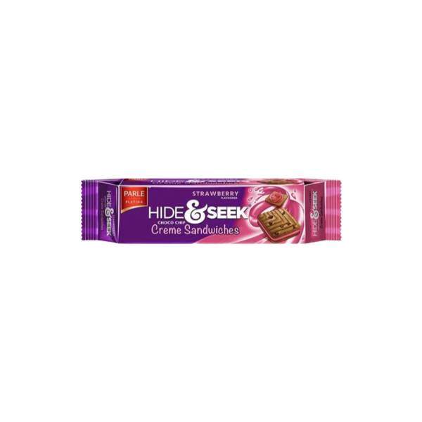 Parle Hide & Seek Strawberry Creme Biscuits 100 Gms
