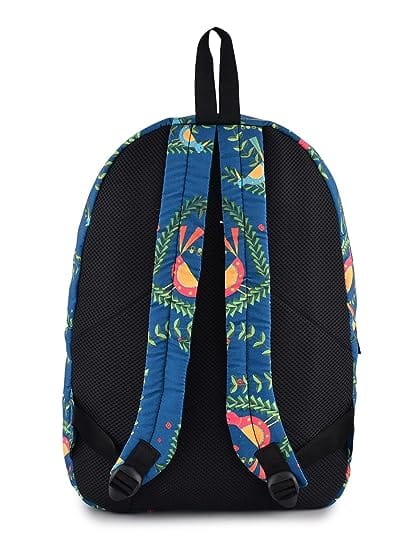 Lychee bags Women canvas Dark Blue Backpack view 2