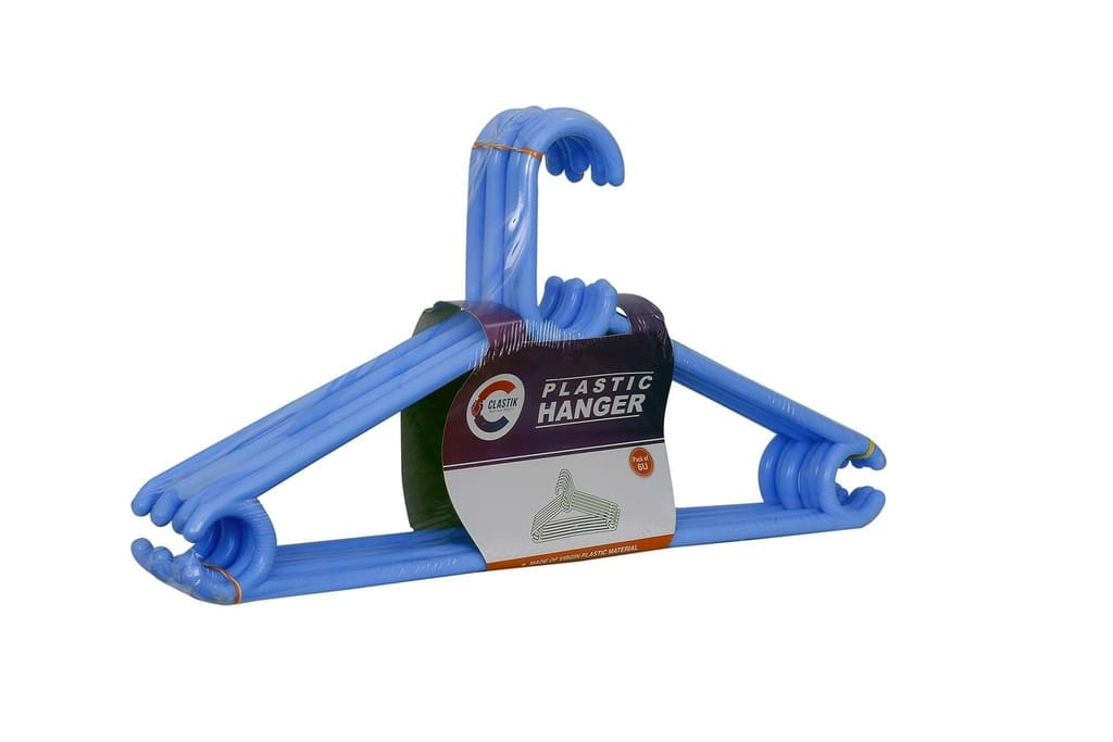 Clastik Plastic Hanger Blue Set of 18 Piece view 2