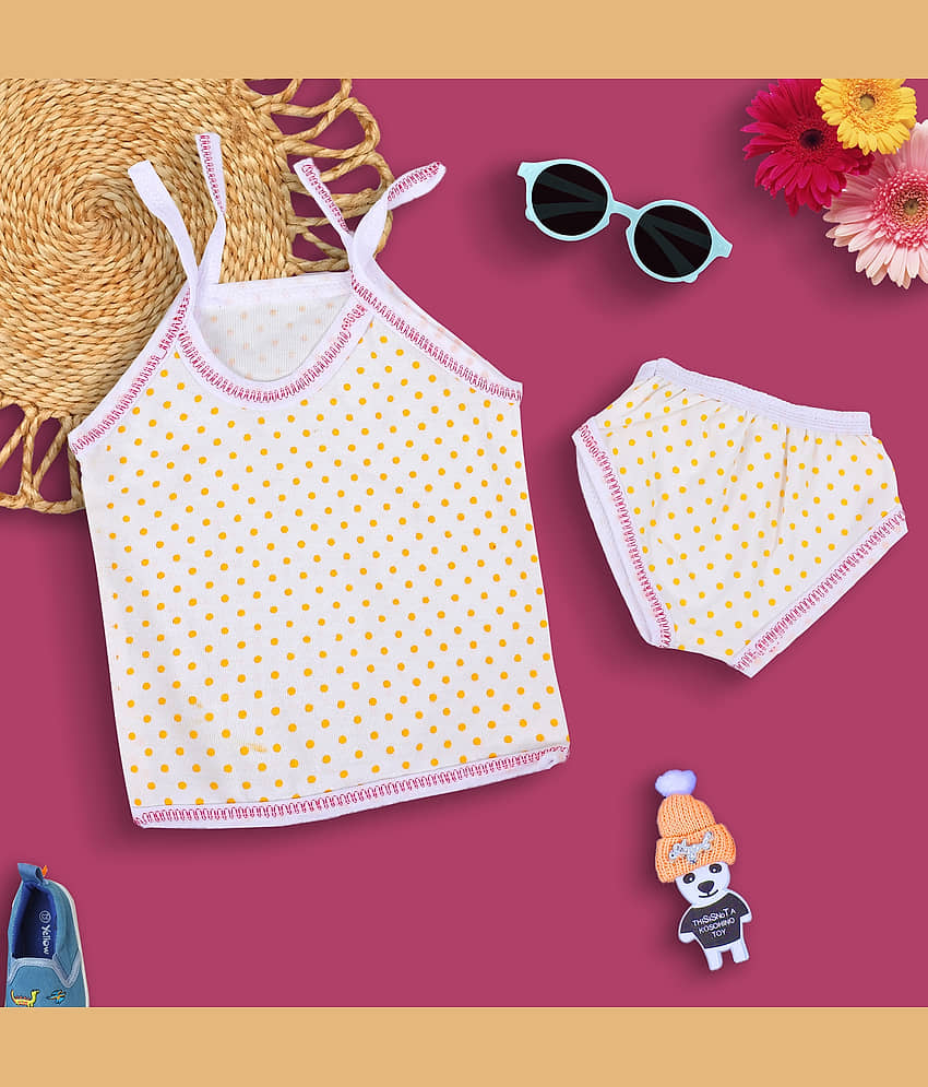 M.MONGELA DRESSES Pack of 1 Baby Boys Cotton T-Shirt & Pants Set ( Yellow )