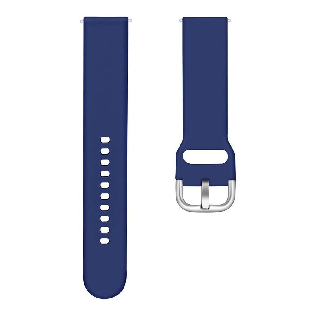 20MM Soft Silicone 20 MM Watch Strap With Stainless Steel buckle Compatible for 20mm Lugs Size Amazfit GTS 2 Mini/Bip/GTS,Samsung Galaxy Watch 4/ Watch 5 view 2