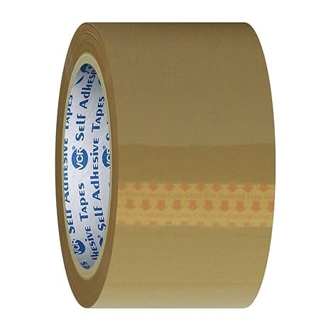 NAINA_ Self Adhesive Brown Packaging Tape 48mm x 100m, Pack of 4