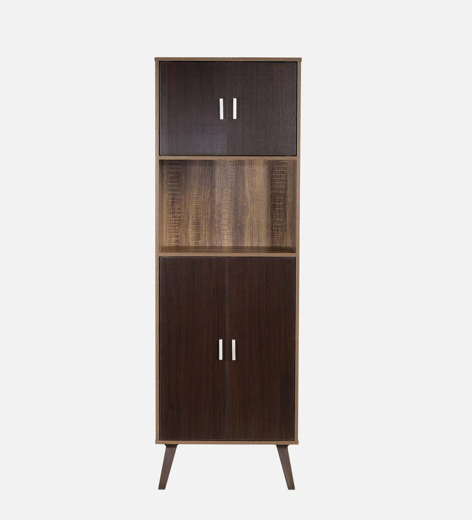Home Centre Helios Engineered Wood Free Standing Cabinet (Finish Color - Brown, Knock Down) view 2