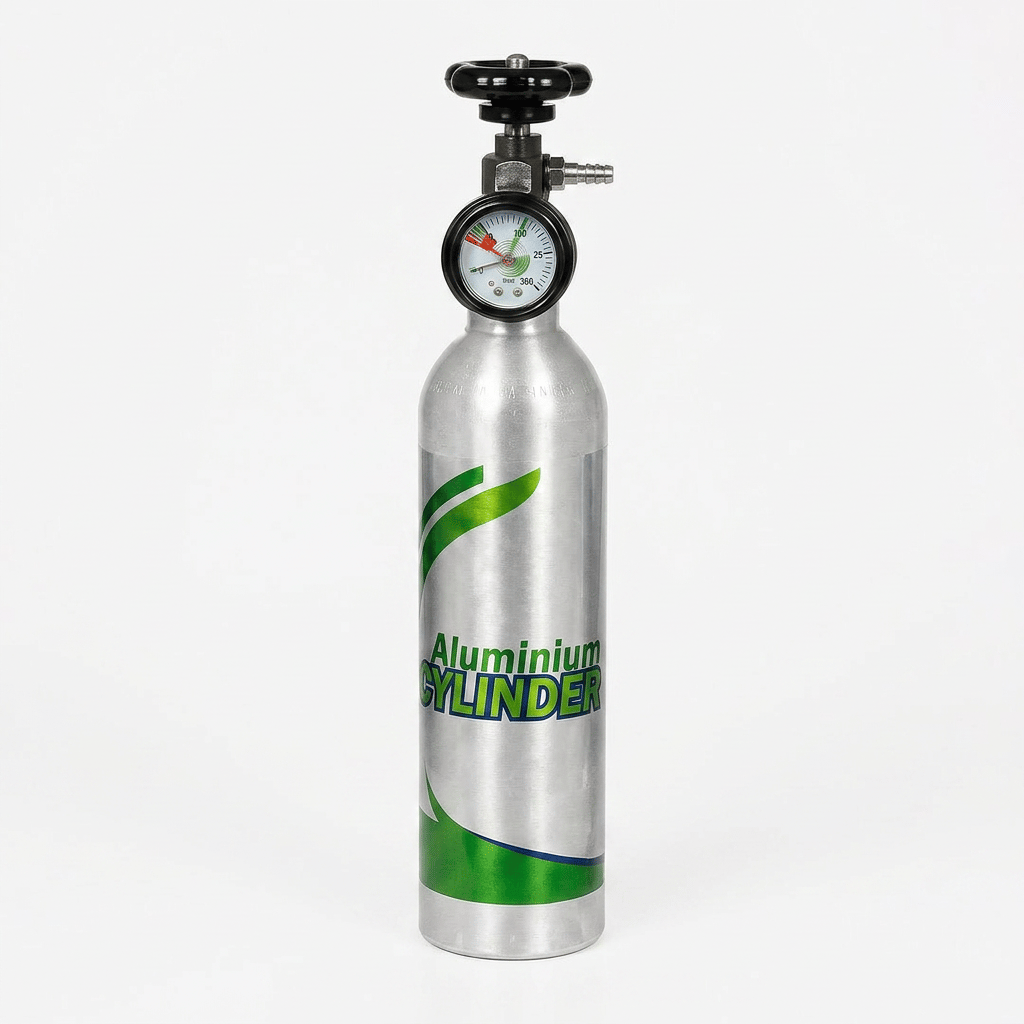 500 ML Portable Oxygen Cylinder with Regulator view 2