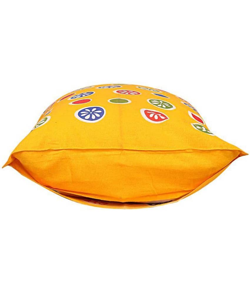 AJ Home Pack of 2 Cotton Yellow Pillow Cover (17 X 27 Inch) view 2