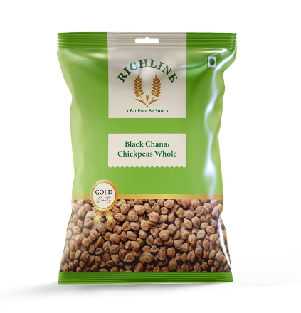 Richline Black Chana (Chickpeas Whole), 1 Kg