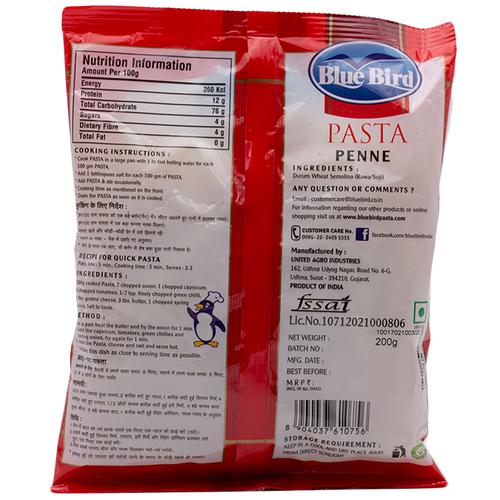 Blue Bird Penne Pasta, 200 gm view 2