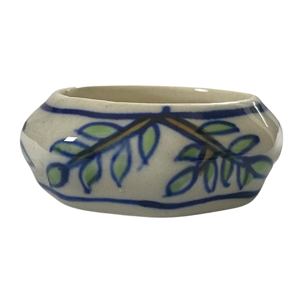 Ceramic Dining Colorful Floral Hand-Painted Ceramic Dip Bowls Set of 2 view 2