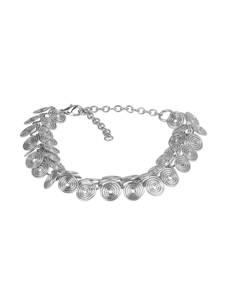 Cardinal Brass Silver Color Adjustable Bracelet view 2