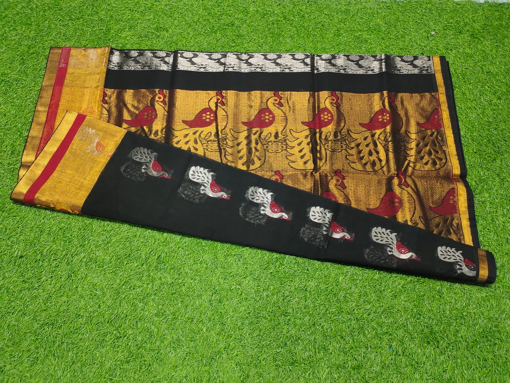 Angara Jcquard Jari saree view 2