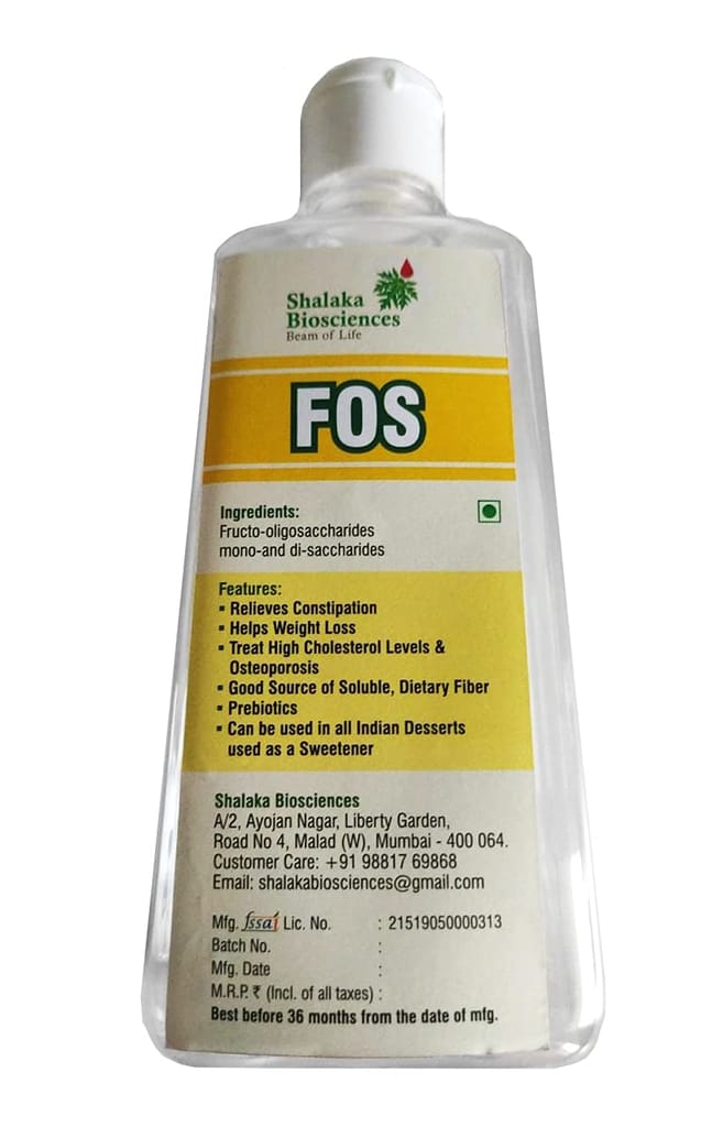 Shalaka Biosciences FOS - Fructooligosaccharides Probiotic Enhancer Inulin - Soluble Fiber Sugar Substitute view 2