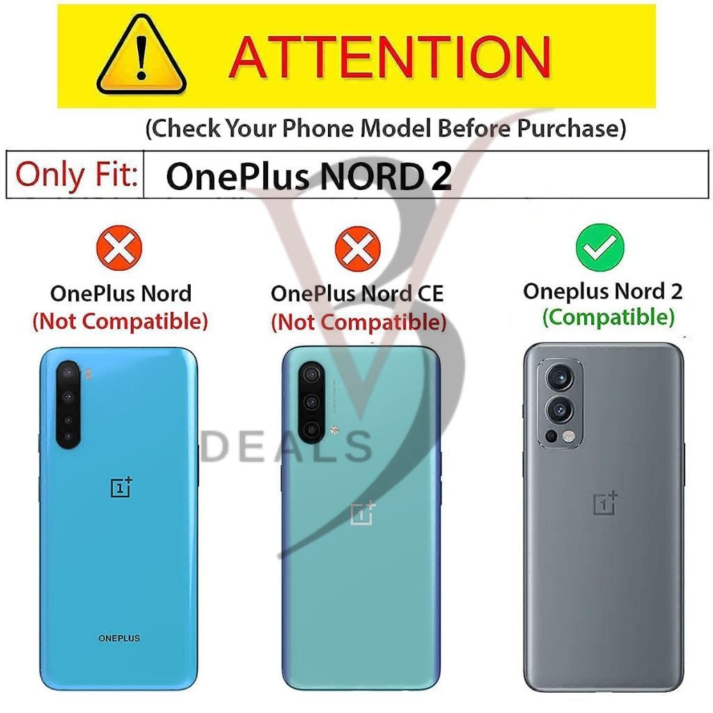 V3Deals Silicon Back Cover for OnePlus Nord 2 5G, Slim Fit Raised edges guard camera and screen scratches, Precise port cutouts, Durable flexible silicon view 2