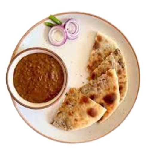 Aloo Paratha With Dal Makhani