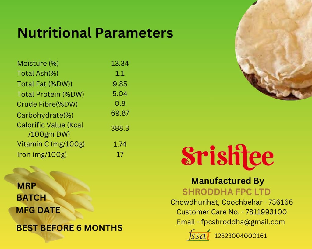 Srishtee Mushroom Papad view 2