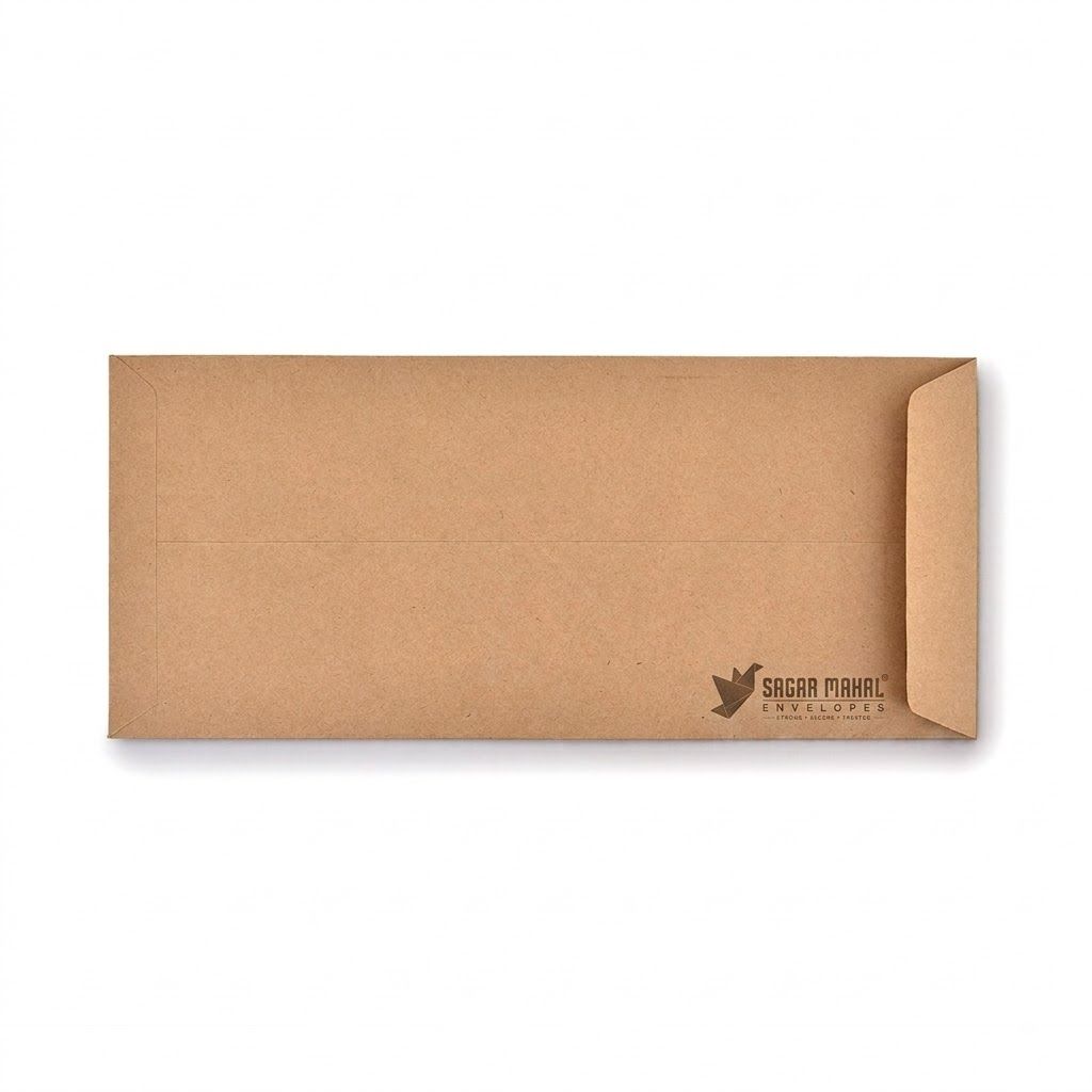 SAGAR MAHAL 9x4 Inch Brown Kraft Envelopes (250 Pack) view 2