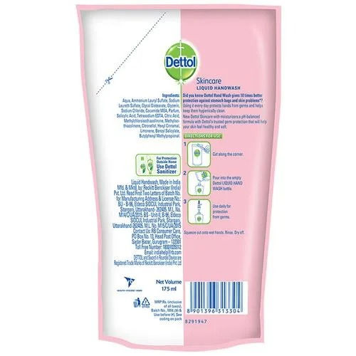 Dettol Skincare pH Balanced Liquid Hand Wash, 175 ml view 2