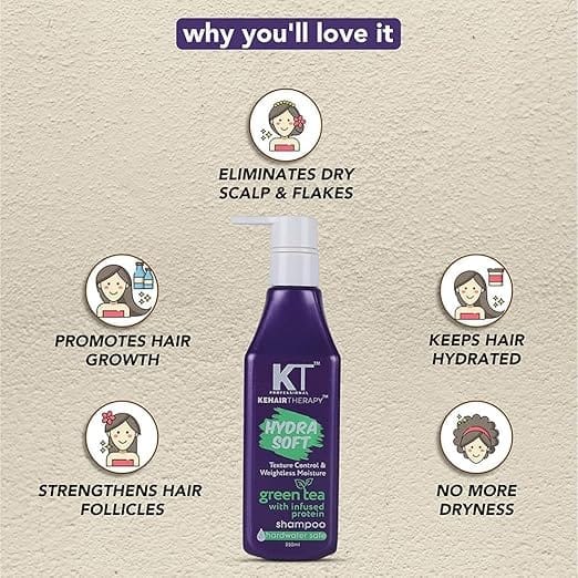 Hydra Soft Conditioner | Infused with Green Tea & Proteins | Texture Control, Weightless Moisture & Hard Water Protection | Sulfate-Free, Paraben-Free | 250ml view 2