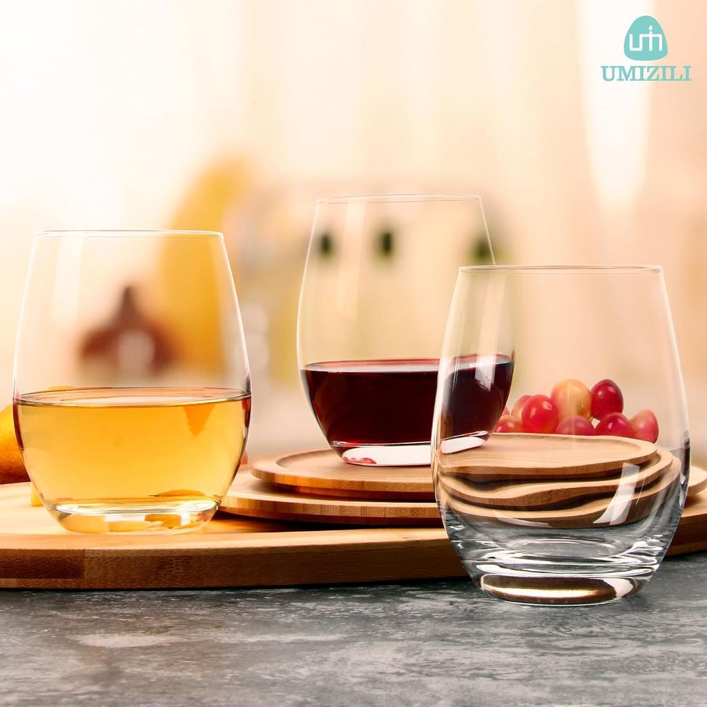 Soft Drinking Glasses |Classic shap Wine Glass |Dessert Cup | Whiskey Tumbler | Perfect for Whisky, Wine, Cocktail, Juice, Water view 2