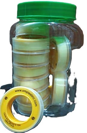 Omplast Inc PTFE Thread 1 Dozen Seal Tape (Yellow; 10 m) view 2