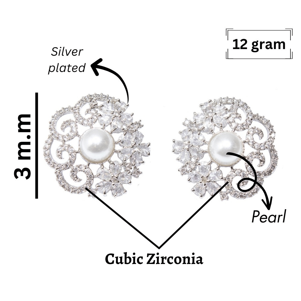 Styles Earrings & Studs|| Silver Plated || Brass and RODIYAM Plated Full Earcuff Kaan AD CZ stone Earringsearrings for women | earrings for girl | earrings for girls | women earrings stylish | women earrings set | women earrings view 2
