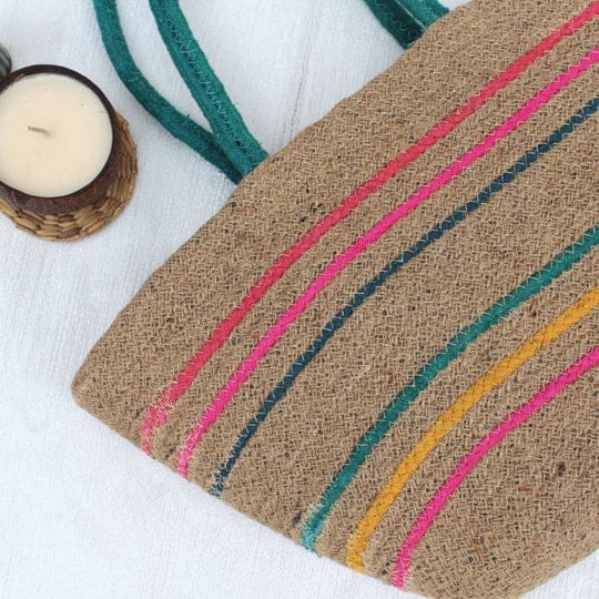 Jute Tote Bag Multicolor view 2